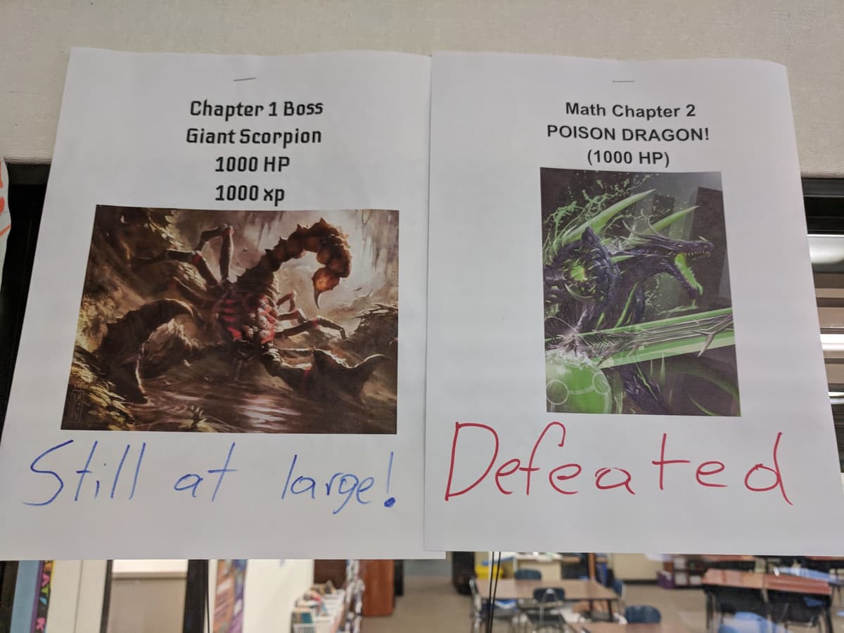 Manifesti ricercato per i boss dei capitoli di matematica in aula